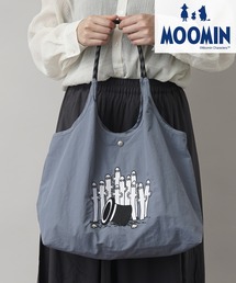 【MOOMIN】(ムーミン) 軽量 収納力 しっかり お買い物 にも 刺繍 マルシェバッグ