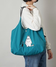 【MOOMIN】(ムーミン) 軽量 収納力 しっかり お買い物 にも 刺繍 マルシェバッグ