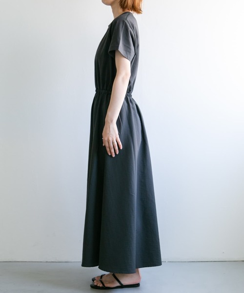 FORK&SPOON（フォークアンドスプーン）の「FORK&SPOON　ドッキングワンピース（ワンピース・レディース・ブラック/チャコールグレー/グリーン系その他・1/2）」の15枚目の写真