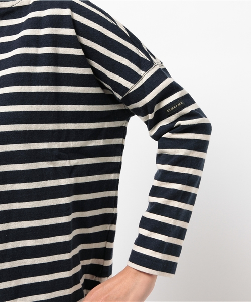 SHARE PARK(シェアパーク)の「Basicボーダー カットソー(Tシャツ/カットソー・レディース・アイボリー系1/ブラウン系1/ネイビー系1・0/1)」の6枚目の写真