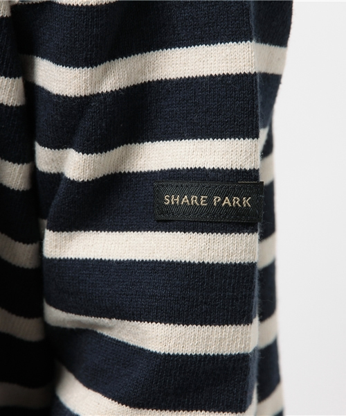 SHARE PARK(シェアパーク)の「Basicボーダー カットソー(Tシャツ/カットソー・レディース・アイボリー系1/ブラウン系1/ネイビー系1・0/1)」の11枚目の写真