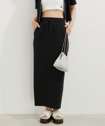 VIS | 【セットアップ対応】リブタイトスカート【セルフカット可能】【洗える】(スカート)