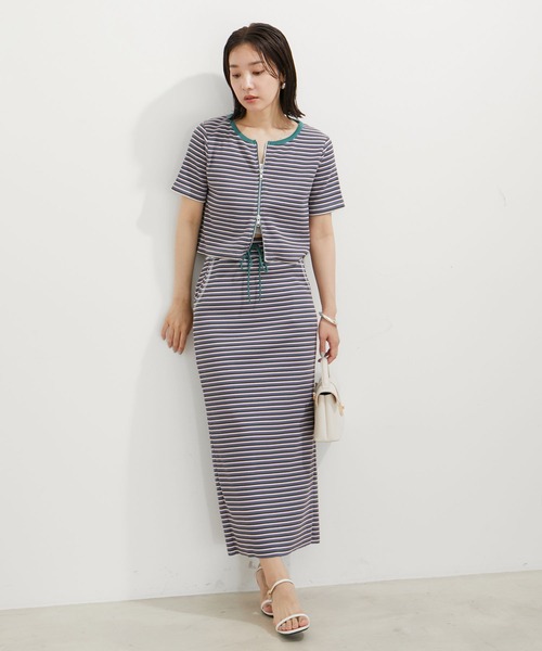 VIS(ビス)の「【セットアップ対応】リブタイトスカート【セルフカット可能】【洗える】(スカート・レディース・グリーン系その他/ブラウン/ブラック・FREE)」の21枚目の写真