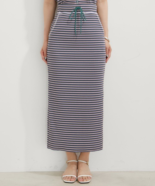 VIS(ビス)の「【セットアップ対応】リブタイトスカート【セルフカット可能】【洗える】(スカート・レディース・グリーン系その他/ブラウン/ブラック・FREE)」の14枚目の写真