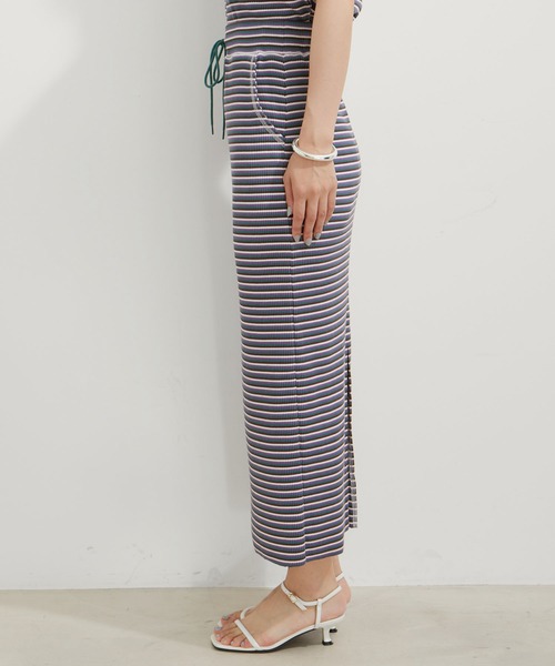 VIS(ビス)の「【セットアップ対応】リブタイトスカート【セルフカット可能】【洗える】(スカート・レディース・グリーン系その他/ブラウン/ブラック・FREE)」の13枚目の写真