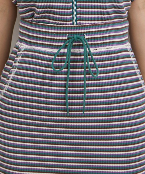 VIS(ビス)の「【セットアップ対応】リブタイトスカート【セルフカット可能】【洗える】(スカート・レディース・グリーン系その他/ブラウン/ブラック・FREE)」の11枚目の写真