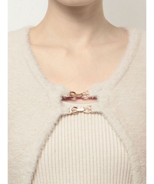 RESEXXY（リゼクシー）の「シャギーアンサンブルニットワンピース（ワンピース・レディース・チャコールグレー/アイボリー/ブラック/その他1・FREE）」の9枚目の写真