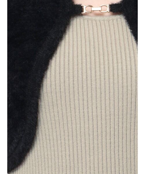 RESEXXY（リゼクシー）の「シャギーアンサンブルニットワンピース（ワンピース・レディース・チャコールグレー/アイボリー/ブラック/その他1・FREE）」の17枚目の写真