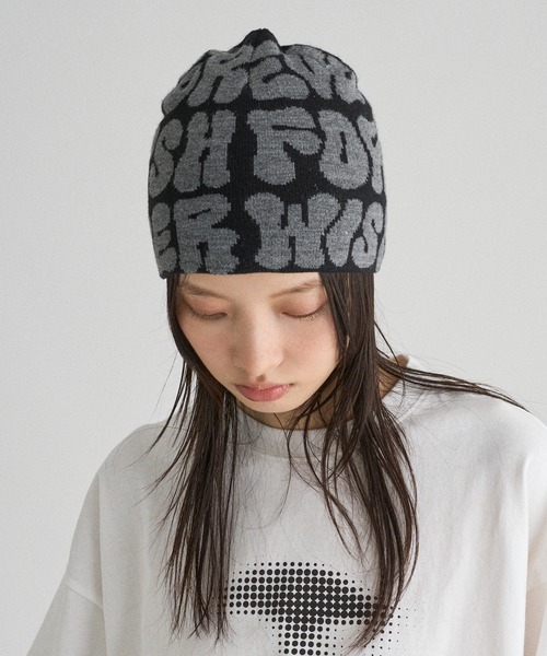 WISH FOR EVER（ウィッシュフォーエバー）の「ASSORT SINGLE BEANIE/アソートシングルビーニー（ニットキャップ/ビーニー・メンズ・ブラック/オリーブ/その他/ホワイト/ピンク/レッド・FREE）」の13枚目の写真