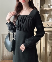 Meiru（メイル）の「チュール袖フレアワンピース（ワンピース）」