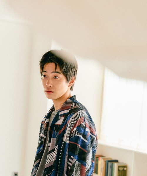 niko and...（ニコアンド）の「キカガクガラスカシシャツ（シャツ/ブラウス・メンズ・ブルー/グリーン・MEDIUM/LARGE）」の8枚目の写真