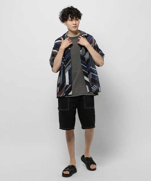 niko and...（ニコアンド）の「キカガクガラスカシシャツ（シャツ/ブラウス・メンズ・ブルー/グリーン・MEDIUM/LARGE）」の11枚目の写真