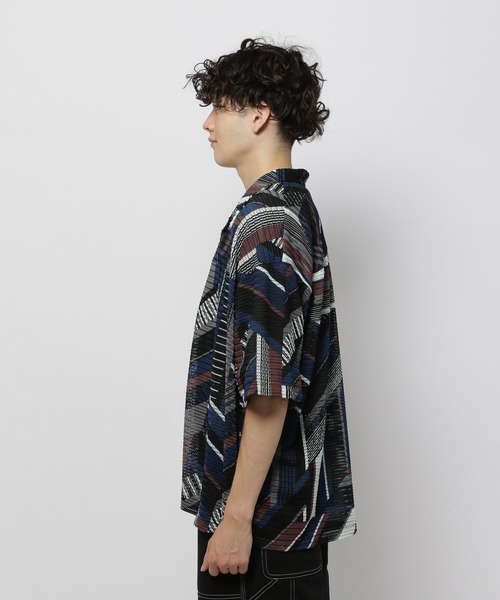 niko and...（ニコアンド）の「キカガクガラスカシシャツ（シャツ/ブラウス・メンズ・ブルー/グリーン・MEDIUM/LARGE）」の15枚目の写真