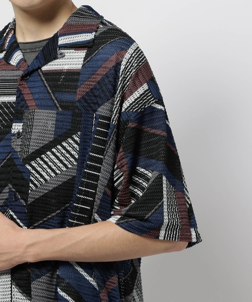 niko and...（ニコアンド）の「キカガクガラスカシシャツ（シャツ/ブラウス・メンズ・ブルー/グリーン・MEDIUM/LARGE）」の18枚目の写真