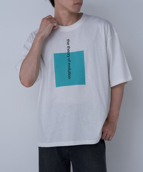 COLONY 2139（コロニートゥーワンスリーナイン）の「ボックスプリントTシャツ（Tシャツ/カットソー・メンズ・ホワイト/ブラック・MEDIUM/LARGE）」の7枚目の写真