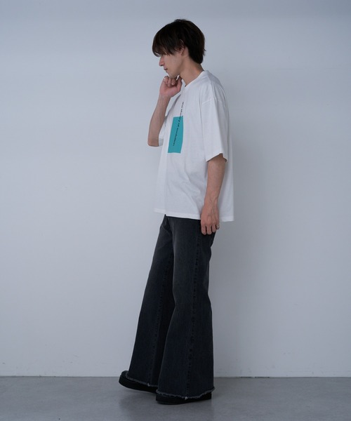 COLONY 2139（コロニートゥーワンスリーナイン）の「ボックスプリントTシャツ（Tシャツ/カットソー・メンズ・ホワイト/ブラック・MEDIUM/LARGE）」の16枚目の写真