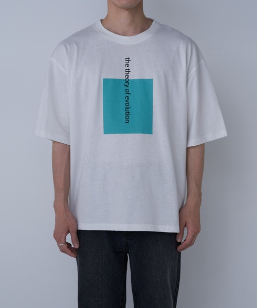 COLONY 2139（コロニートゥーワンスリーナイン）の「ボックスプリントTシャツ（Tシャツ/カットソー・メンズ・ホワイト/ブラック・MEDIUM/LARGE）」の19枚目の写真