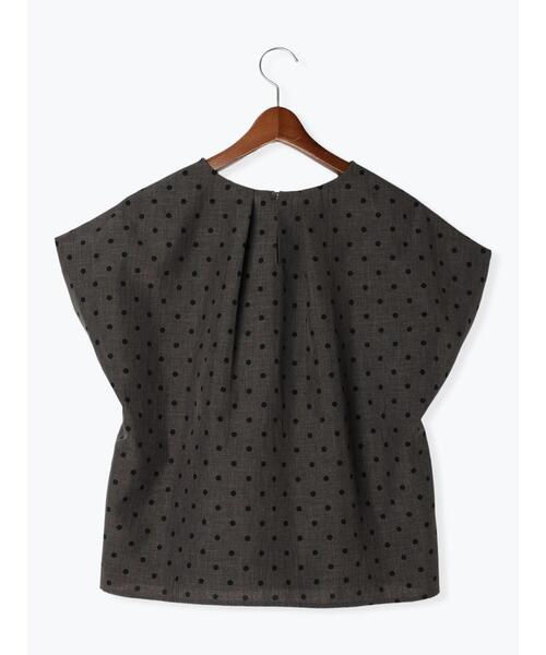 Te chichi（テチチ）の「ドットタックディテールブラウス（セットアップ可）（シャツ/ブラウス・レディース・ベージュ/チャコールグレー・F）」の16枚目の写真