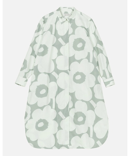 MARIMEKKO[マリメッコ] Pirto Unico Cotton Shirt One Piece セール】Unikko / co poplin shirt dress（ワンピース