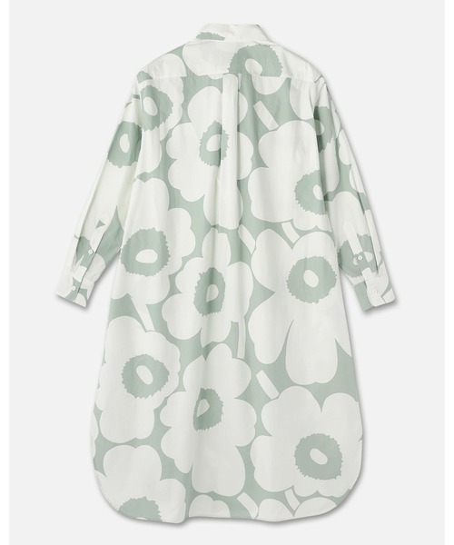 marimekko(マリメッコ)の「Unikko / co poplin shirt dress(ワンピース・レディース・ライトグリーン・34/36/38)」の7枚目の写真