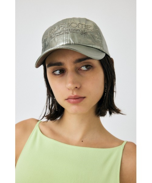 MOUSSY（マウジー）の「EMBROIDERY キャップ（キャップ・レディース・ブラック/カーキ・FREE）」の2枚目の写真