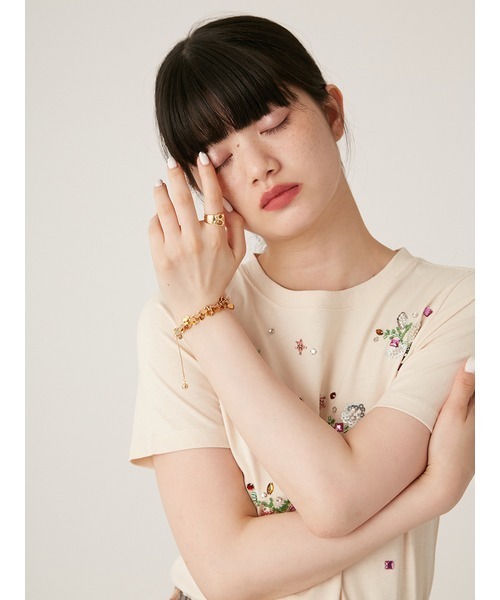 LILY BROWN（リリーブラウン）の「メニーハートブレス（ブレスレット・レディース・シルバー/ゴールド・FREE）」の4枚目の写真