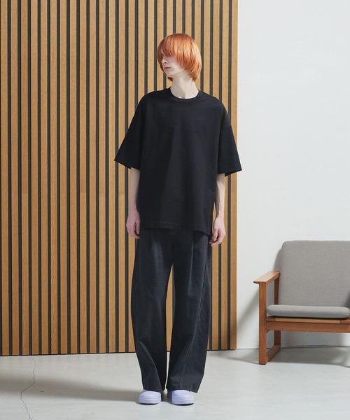 STERNBERG(スタンバーグ)の「ツイストデニムワイドパンツ(デニムパンツ・メンズ・グレー/ブラック・LARGE/X-SMALL/MEDIUM/SMALL)」の9枚目の写真