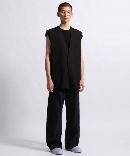 STERNBERG(スタンバーグ)の「ツイストデニムワイドパンツ(デニムパンツ・メンズ・グレー/ブラック・LARGE/X-SMALL/MEDIUM/SMALL)」の15枚目の写真