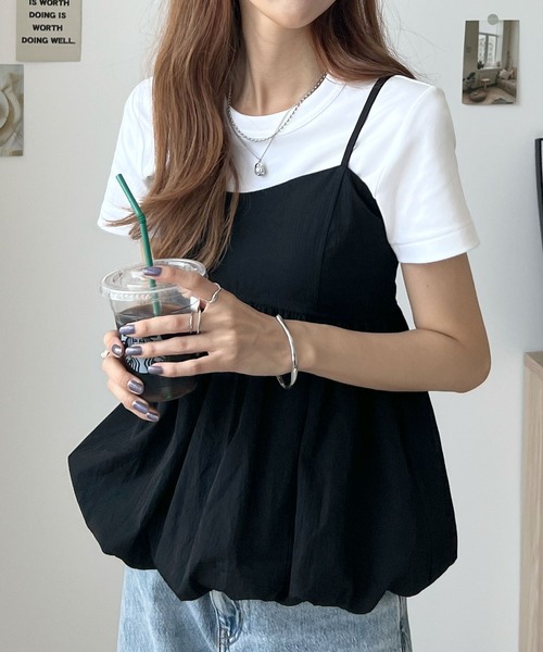 Futier land(フューティアランド)の「バルーンキャミビスチェ(キャミソール・レディース・イエロー/ホワイト/ブラック・FREE)」の6枚目の写真