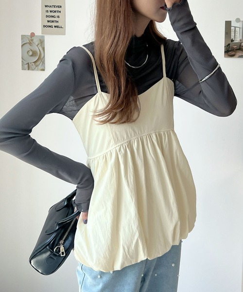 Futier land(フューティアランド)の「バルーンキャミビスチェ(キャミソール・レディース・イエロー/ホワイト/ブラック・FREE)」の19枚目の写真