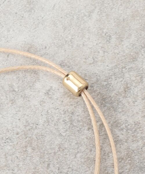 OPAQUE.CLIP（オペークドットクリップ）の「◆メタルパーツコードチョーカー（ネックレス・レディース・ベージュ/ブラック・00）」の6枚目の写真