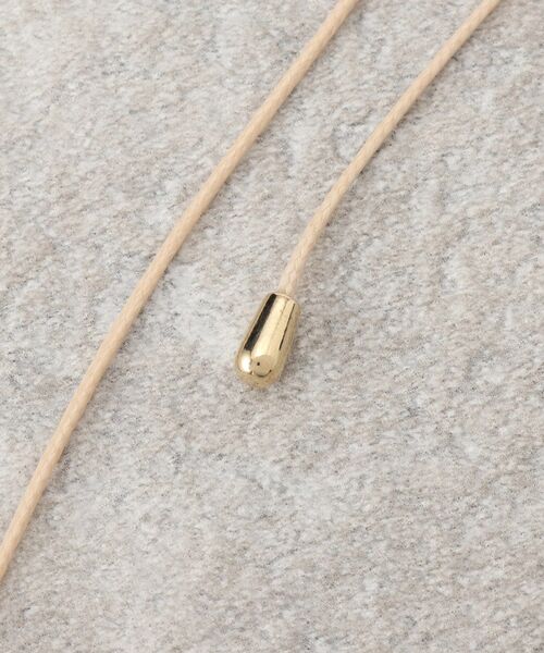 OPAQUE.CLIP（オペークドットクリップ）の「◆メタルパーツコードチョーカー（ネックレス・レディース・ベージュ/ブラック・00）」の7枚目の写真