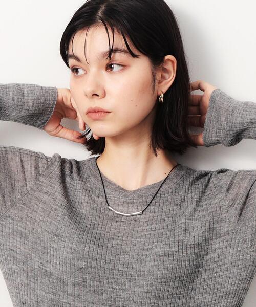 OPAQUE.CLIP（オペークドットクリップ）の「◆メタルパーツコードチョーカー（ネックレス・レディース・ベージュ/ブラック・00）」の8枚目の写真