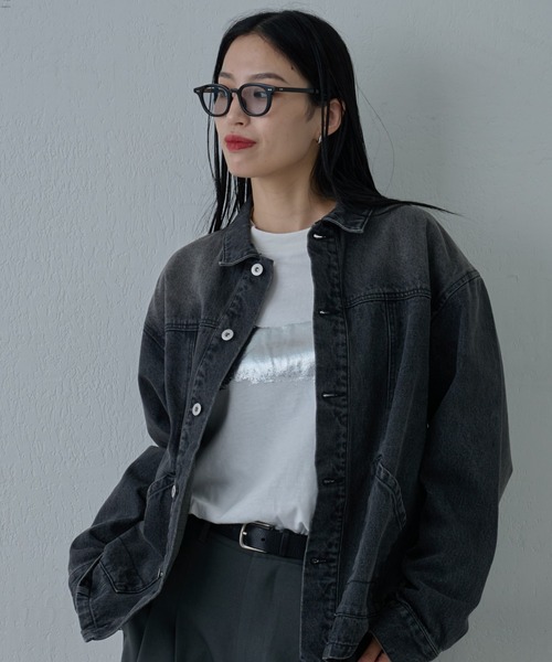 COLONY 2139(コロニートゥーワンスリーナイン)の「箔プリント長袖Tシャツ(Tシャツ/カットソー・メンズ・ホワイト/ブラック・MEDIUM/LARGE)」の1枚目の写真