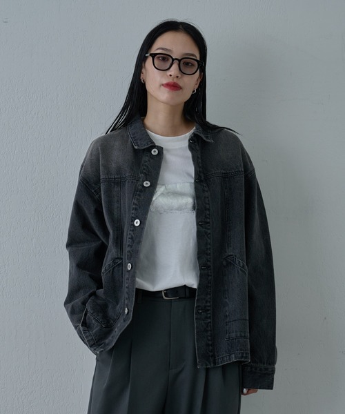 COLONY 2139(コロニートゥーワンスリーナイン)の「箔プリント長袖Tシャツ(Tシャツ/カットソー・メンズ・ホワイト/ブラック・MEDIUM/LARGE)」の7枚目の写真