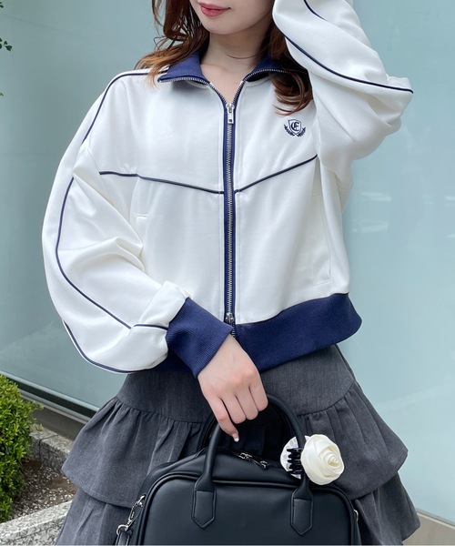 one way（ワンウェイ）の「トラックジャケット（ノーカラージャケット