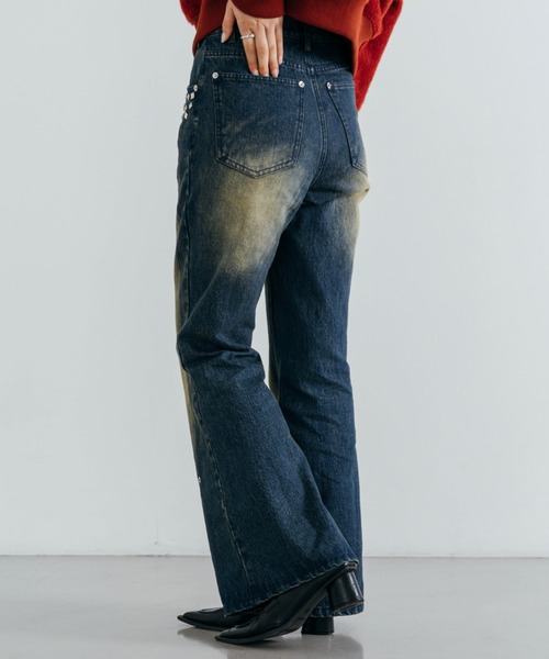 Lui's（ルイス）の「【cierio /シエリオ 】 スタッズデニムパンツ（デニムパンツ・レディース・インディゴブルー/ブラック・2/1）」の19枚目の写真