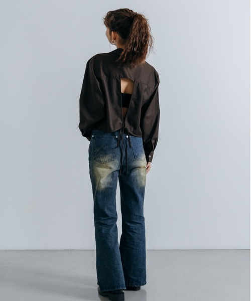 Lui's（ルイス）の「【cierio /シエリオ 】 スタッズデニムパンツ（デニムパンツ・レディース・インディゴブルー/ブラック・2/1）」の15枚目の写真