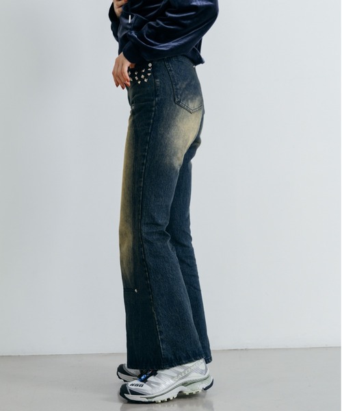 Lui's（ルイス）の「【cierio /シエリオ 】 スタッズデニムパンツ（デニムパンツ・レディース・インディゴブルー/ブラック・2/1）」の20枚目の写真