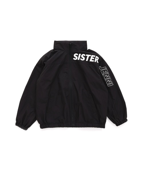 SISTER JENNI(SISTER JENNI)の「フード収納ロゴウィンドブレーカー(ナイロンジャケット・キッズ・ブラック/ラベンダー・150cm/160cm/130cm/140cm)」の9枚目の写真
