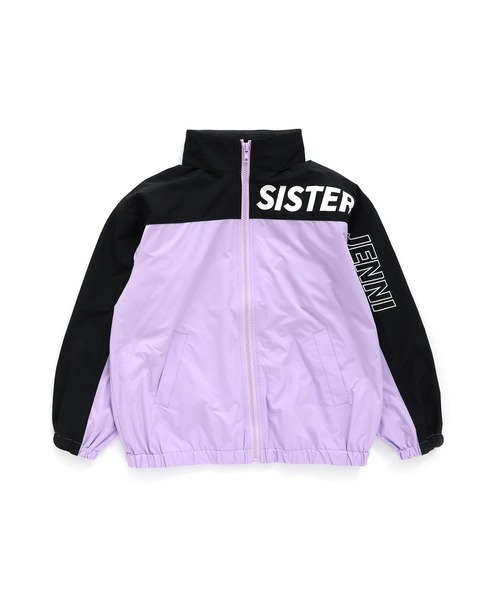 SISTER JENNI(SISTER JENNI)の「フード収納ロゴウィンドブレーカー(ナイロンジャケット・キッズ・ブラック/ラベンダー・150cm/160cm/130cm/140cm)」の11枚目の写真