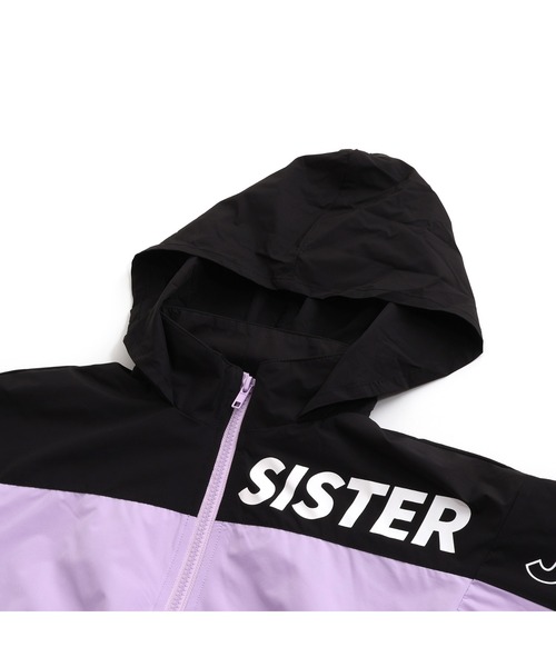 SISTER JENNI(SISTER JENNI)の「フード収納ロゴウィンドブレーカー(ナイロンジャケット・キッズ・ブラック/ラベンダー・150cm/160cm/130cm/140cm)」の16枚目の写真