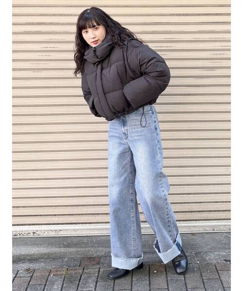 MURUA(ムルーア)の「マルチWAYショートエアコンダウン(ブルゾン・レディース・ブラック/ブルー/グレー/アイボリー・FREE)」の5枚目の写真