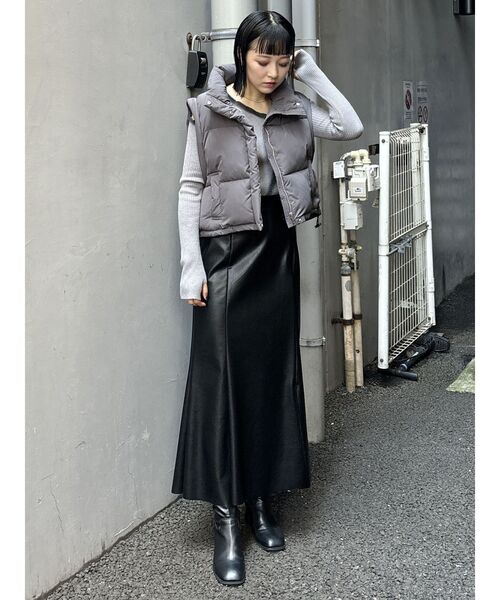 MURUA(ムルーア)の「マルチWAYショートエアコンダウン(ブルゾン・レディース・ブラック/ブルー/グレー/アイボリー・FREE)」の15枚目の写真