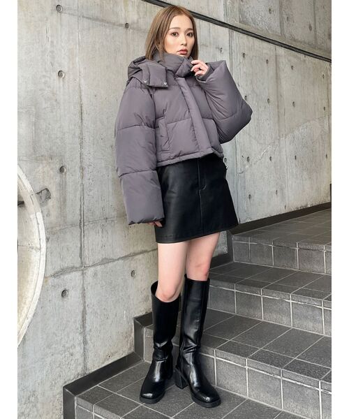 【MURUA】オリーブ ダウンジャケット ショート丈 セール】マルチWAYショートエアコンダウン（ブルゾン）｜MURUA