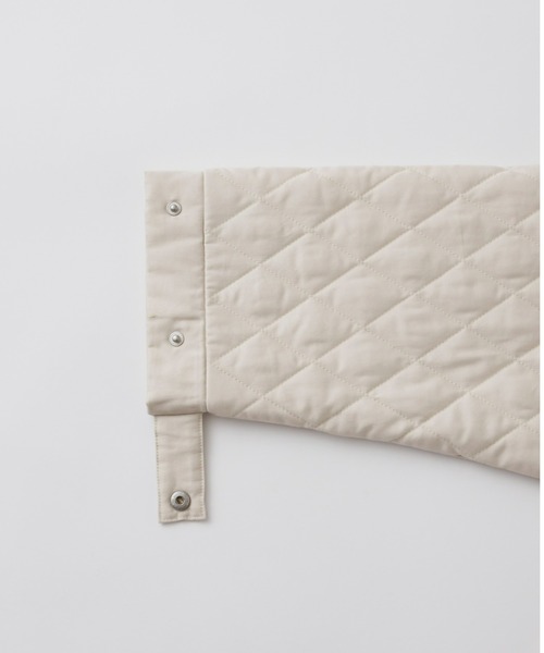 Libra Cue（リブラ キュー）の「キルティングボリュームコート（ノーカラーコート・レディース・その他/アイボリー/ブラック・FREE）」の7枚目の写真