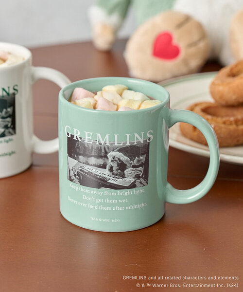 BIRTHDAY BAR（バースデイバー）の「【GREMLINS グレムリン】ギズモ　マグカップ（グラス/マグカップ/タンブラー・レディース・ホワイト/グリーン・0）」の2枚目の写真