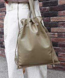 CORNERS | フェイクレザー巾着トートバッグ(トートバッグ)