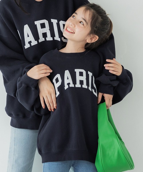 セール】キッズ 親子お揃い ビンテージ加工ヘビーウェイトロゴ