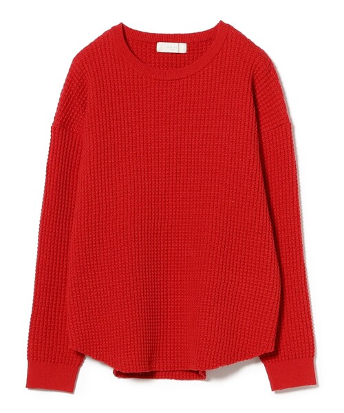 B:MING by BEAMS（ビーミングバイビームス）の「サーマル プルオーバー ニット（ニット/セーター・レディース・ネイビー/オフホワイト/レッド・ONE SIZE）」の19枚目の写真